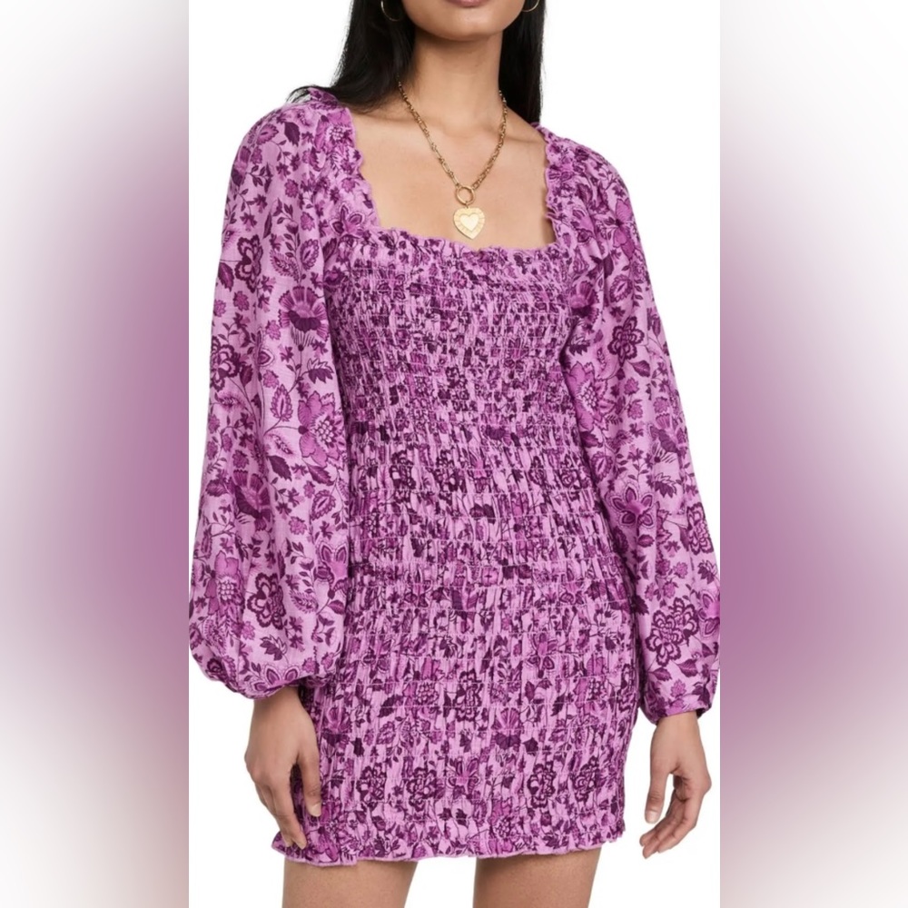 Free People - Smock It To Me Mini Dress size Large